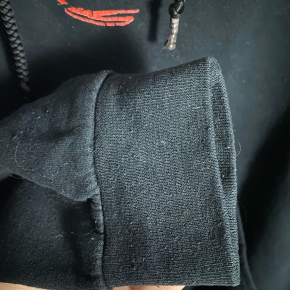 Red and black Ransom hoodie. - Picture 5 of 5